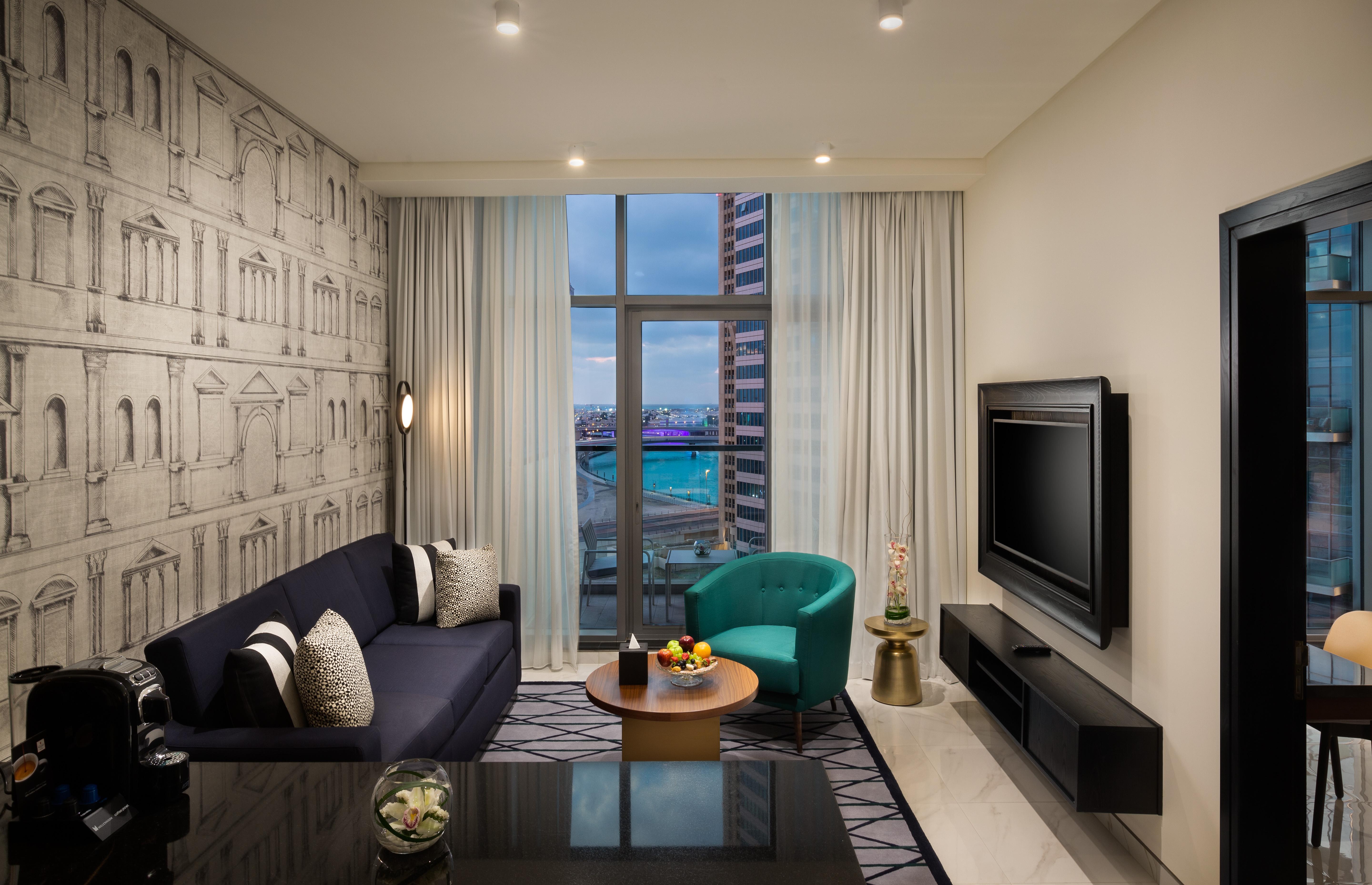 Millennium Atria Business Bay Aparthotel Dubaj Kültér fotó Living room