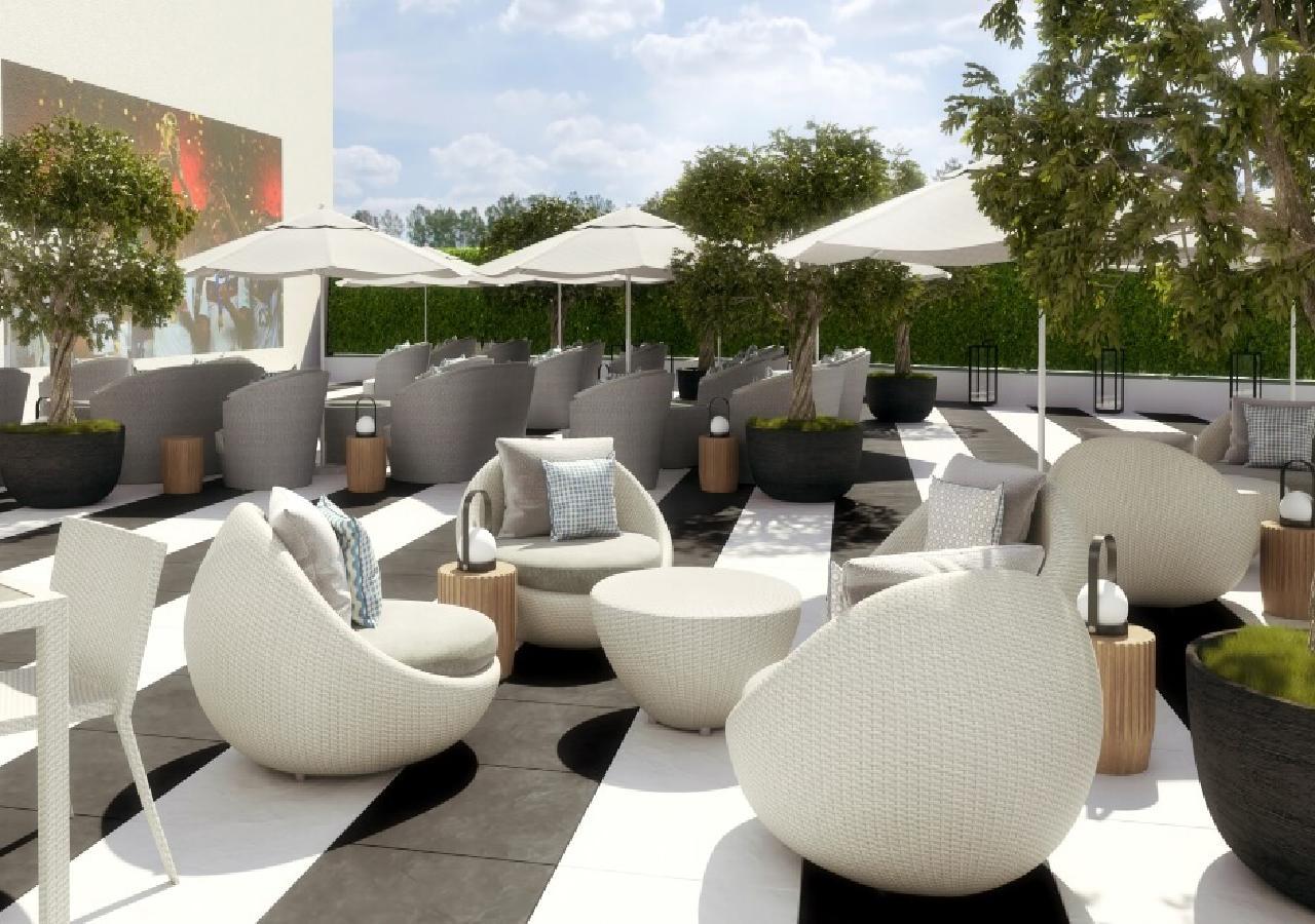 Millennium Atria Business Bay Aparthotel Dubaj Kültér fotó The rooftop lounge