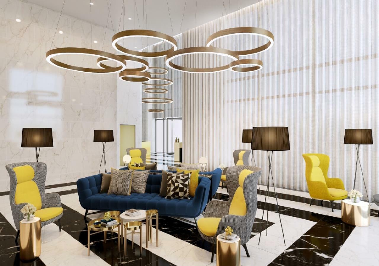Millennium Atria Business Bay Aparthotel Dubaj Kültér fotó The interior of the hotel